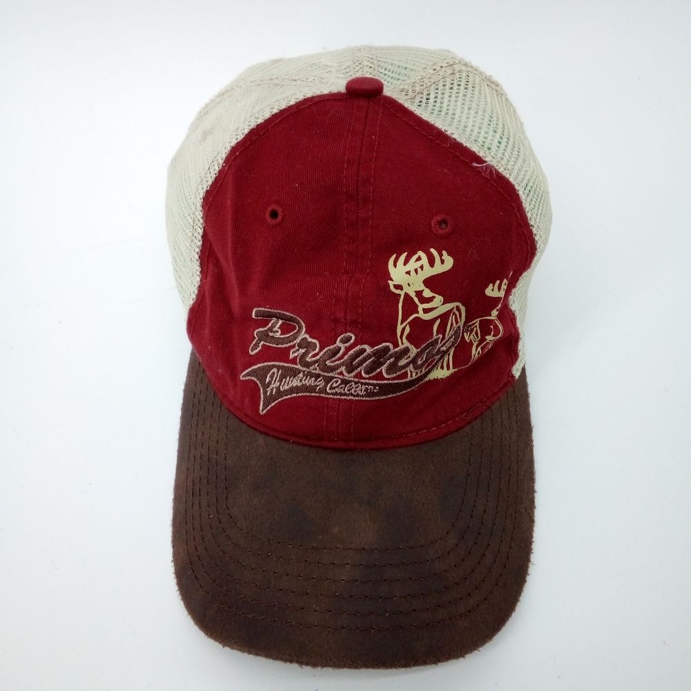 Primos Mesh Trucker Hat Paramount Outdoors Hunting Calls Red Brown Cotton Blend